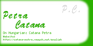 petra catana business card